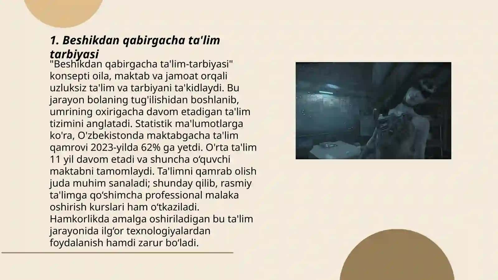 Beshikdan qabirgacha ta'lim tarbiyasi 3
