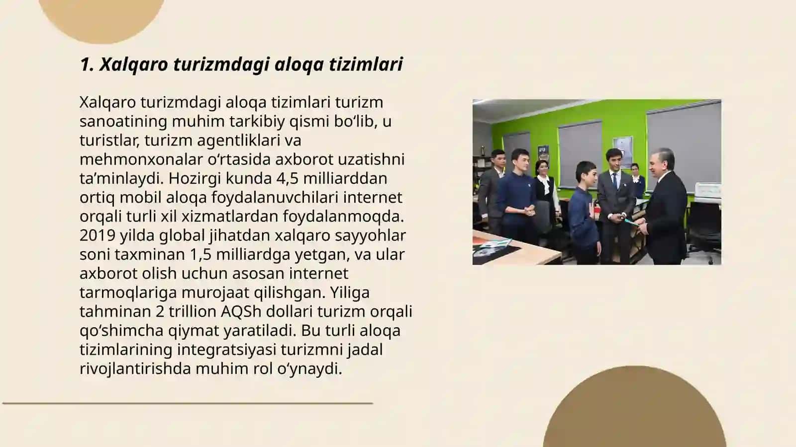 Xalqaro turizmda aloqa va axborot vositalari 3