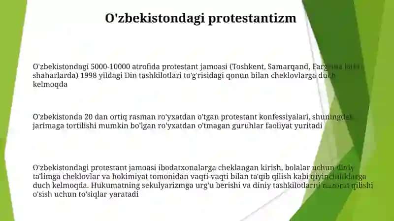 Oʻzbekistonda faoliyat yurutuvchi diniy tashkilotlar 3