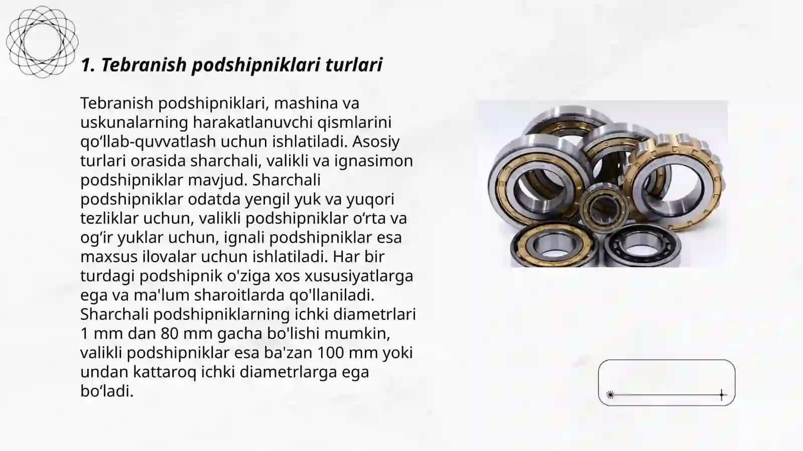 Tebranish podshipniklari turlari 3
