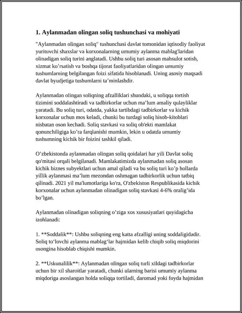 AYLANMADAN OLINADIGAN SOLIQ 3