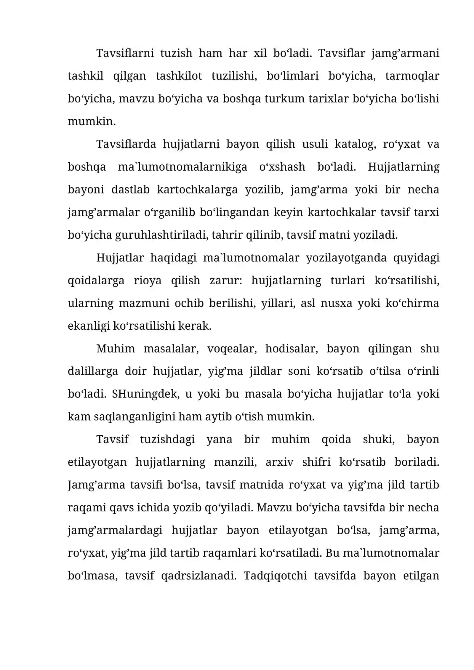 Mavzu bo‘yicha tavsiflar 3