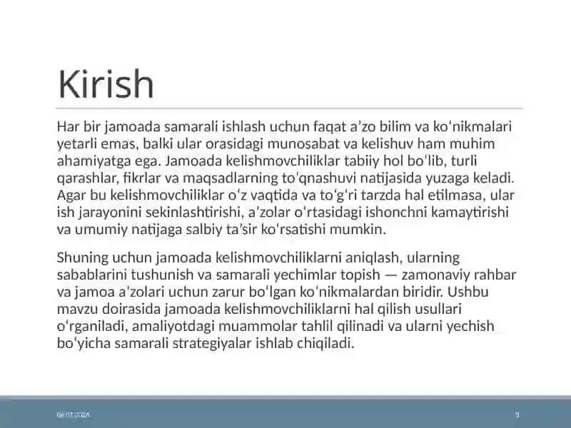 Kelishmovchilikni hal qilish usullari 3