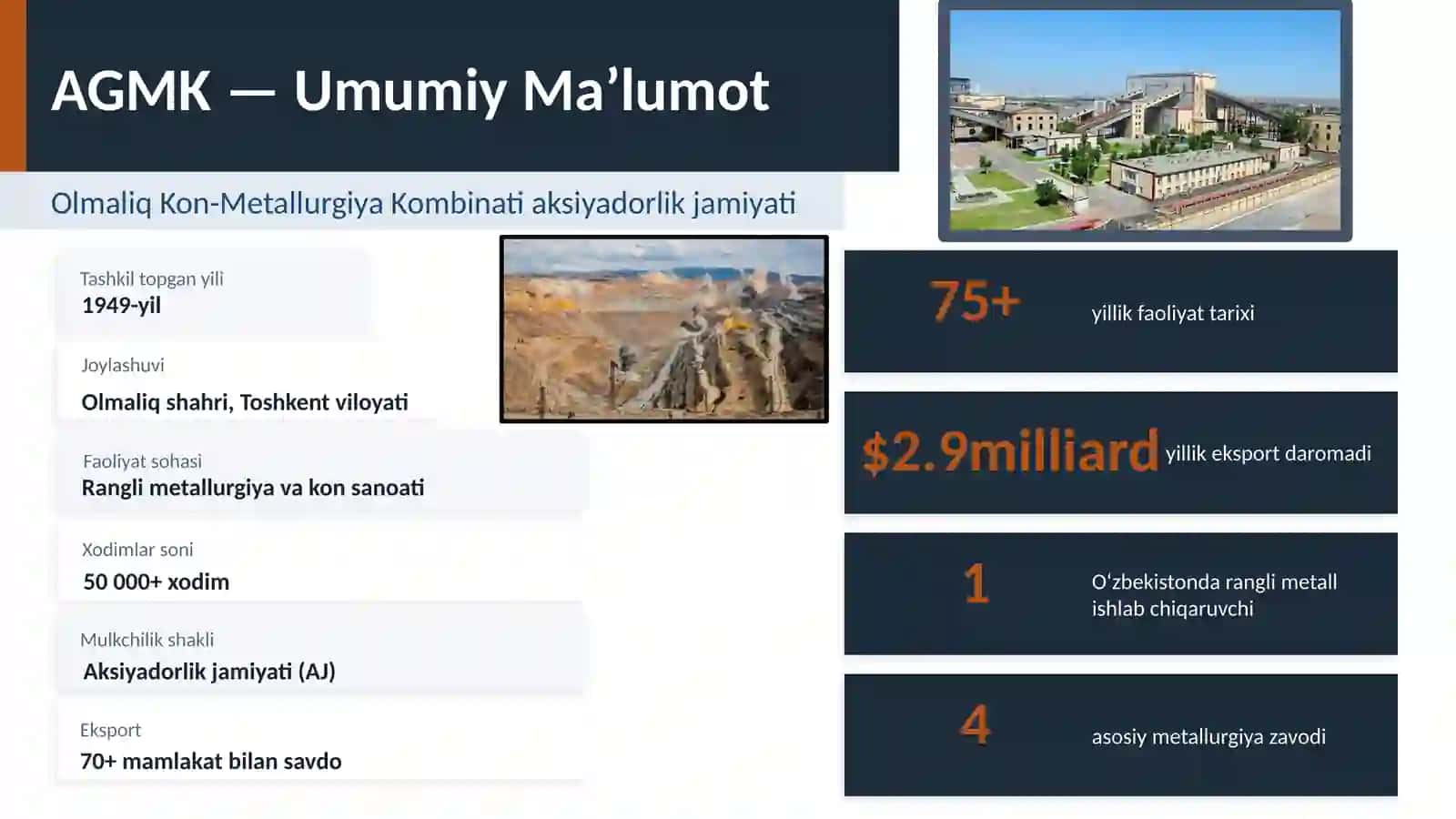 AGMK — Olmaliq Kon-Metallurgiya Kombinati 3