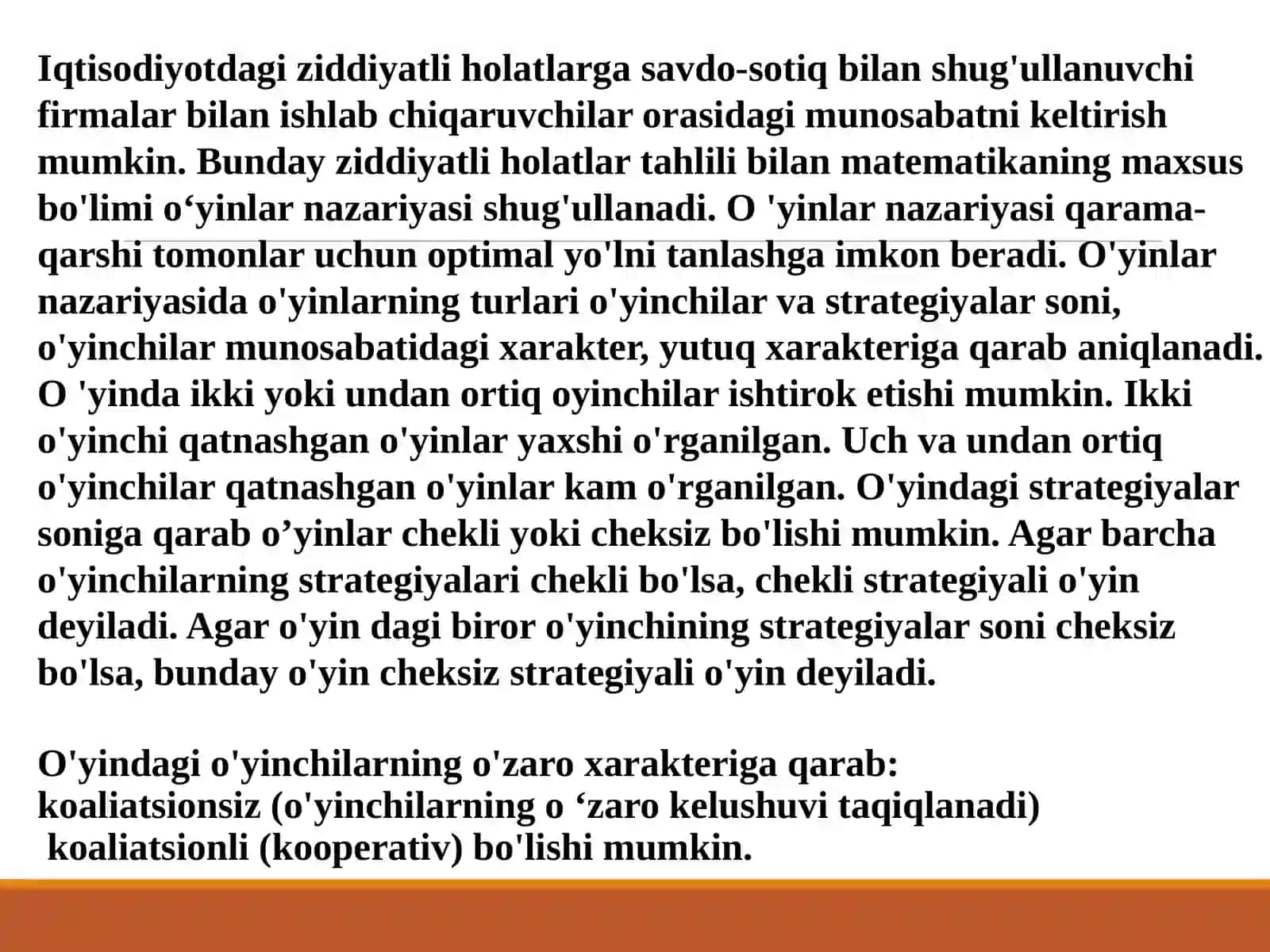 O'yinlar nazariyasi 3
