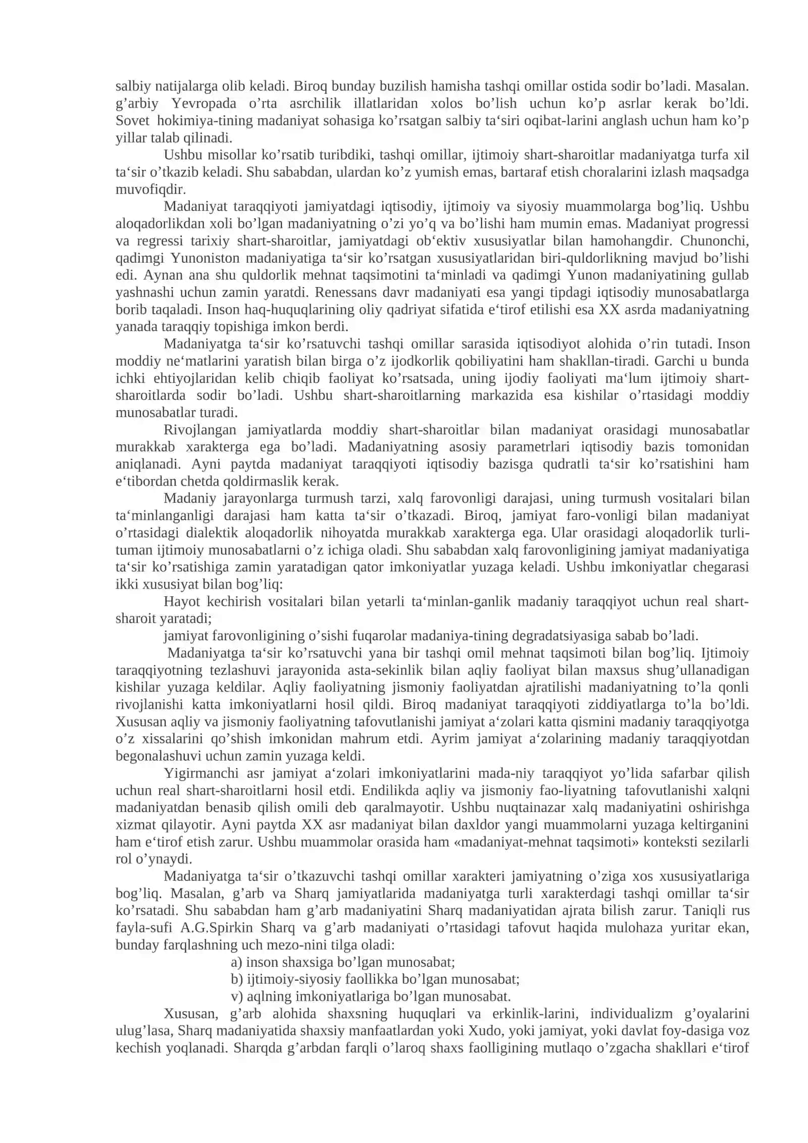 Tarix falsafasi, sivilizatsiya va madaniyat 3
