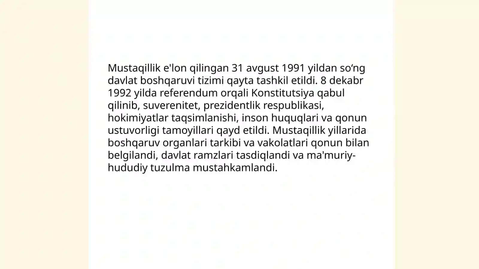 Mustaqillik yillarida davlat boshqaruvi 3