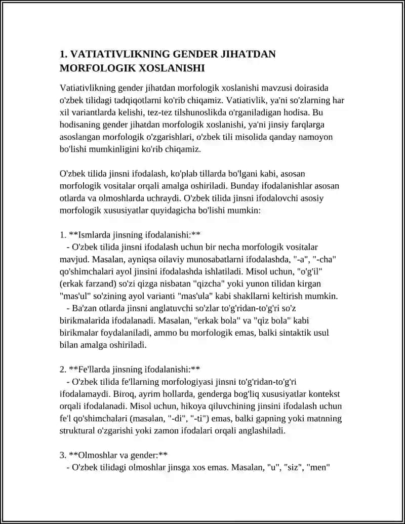 VATIATIVLIKNING GENDER JIHATDAN XOSLANISHI 3