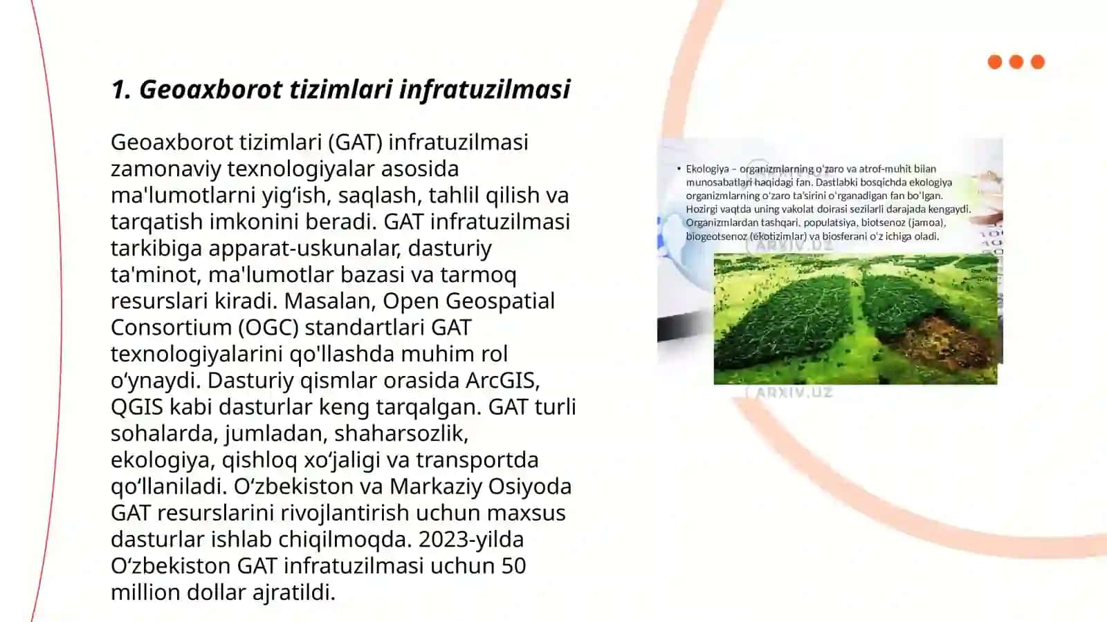 Geoaxborot tizimlarni qo'llash muammolari 3