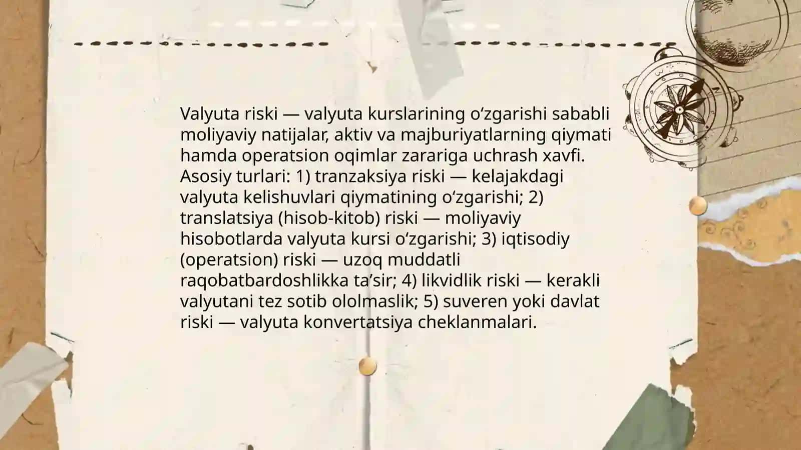 Reja: Valyuta riski va foiz riski: Nursaid Mek 95 3