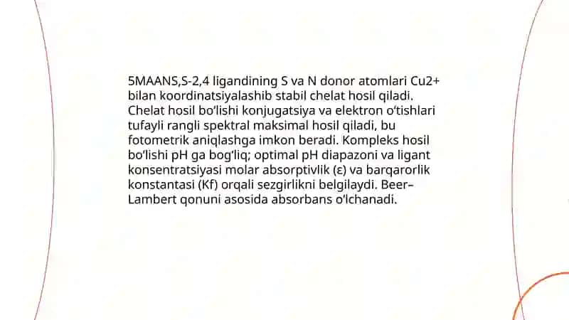 5MAANS,S-2,4 ishtirokida fotometrik aniqlash 3