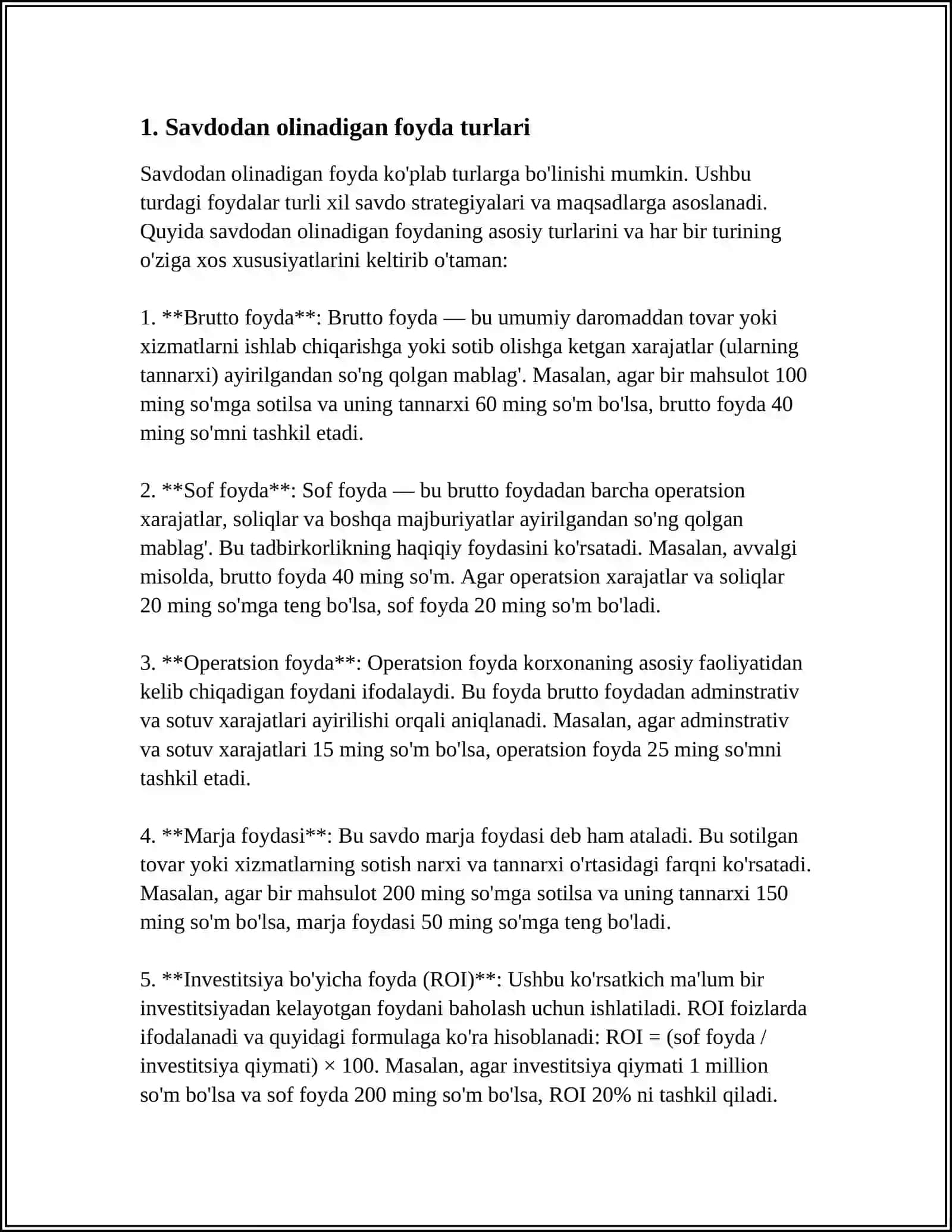 SAVDODA FOYDA 3