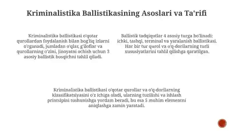 Kriminalistik ballistika 3