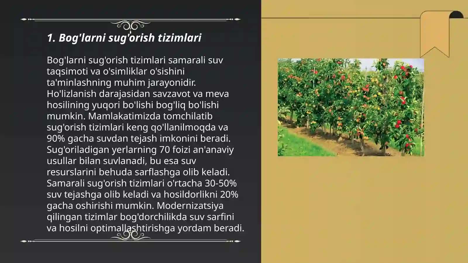 Bog'larni sug'orish tizimlari 3