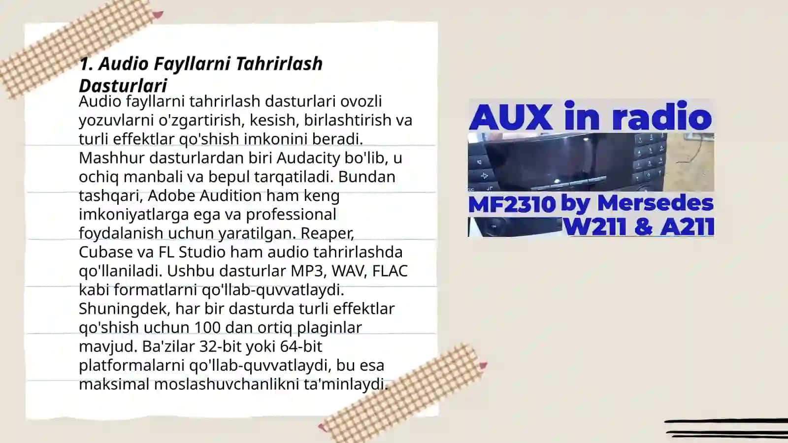 Audio va video texnalogiyalari 3