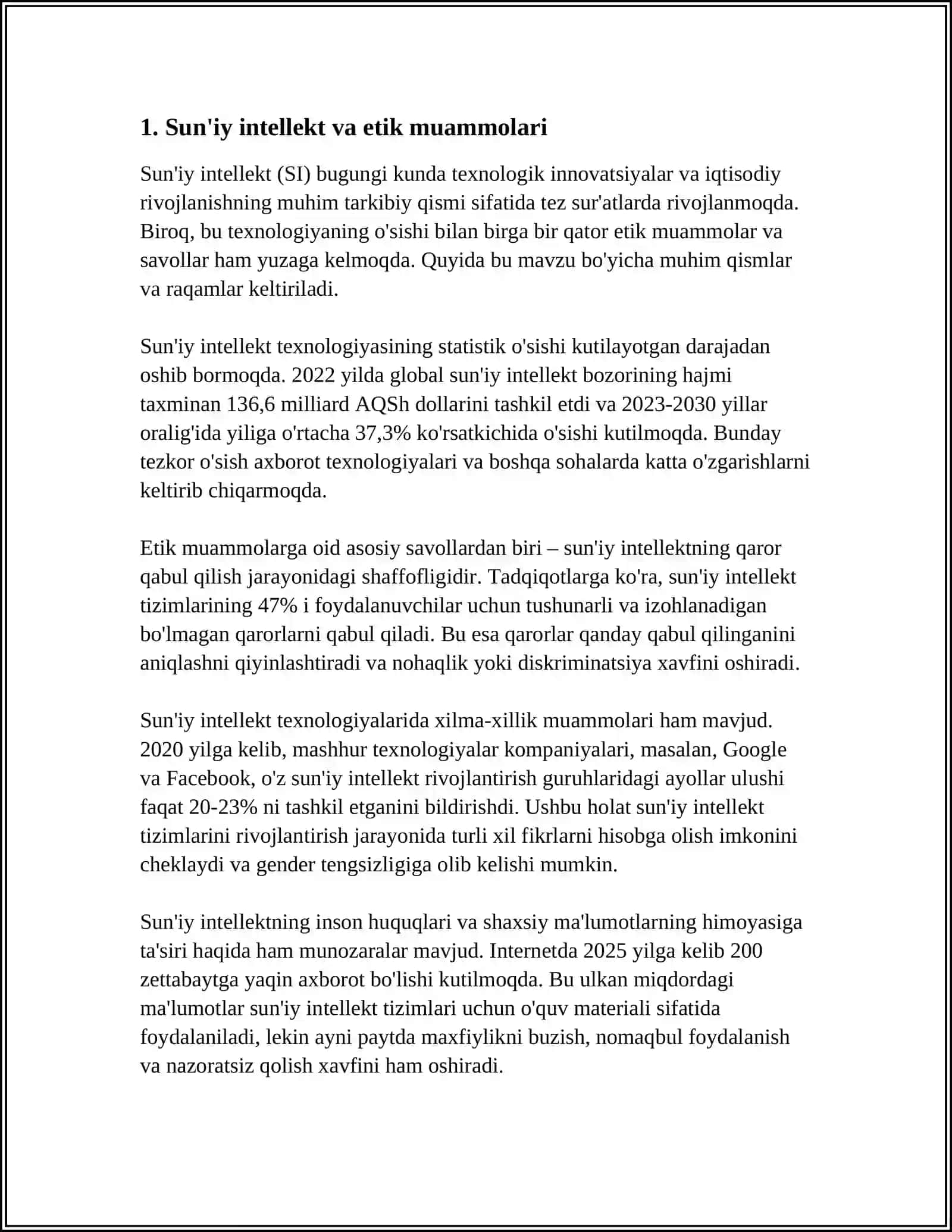 SUN'IY INTELLEKT MUAMMOLARI VA KELAJAK 3