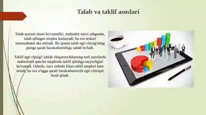 Talab va taklif asoslari 3