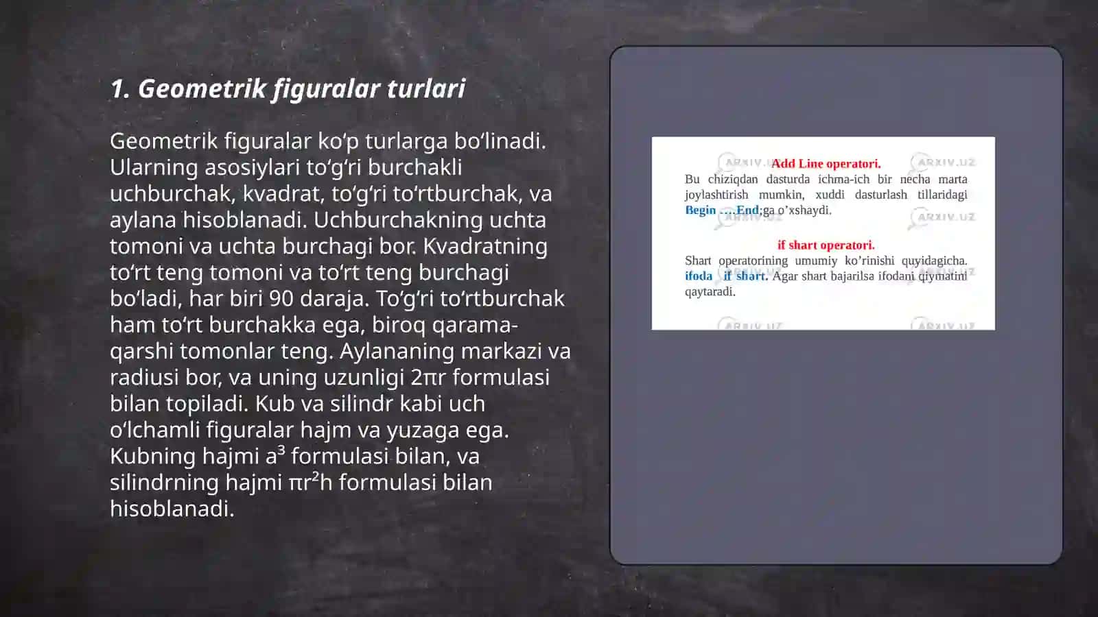 Geometrik figuralar turlari 3