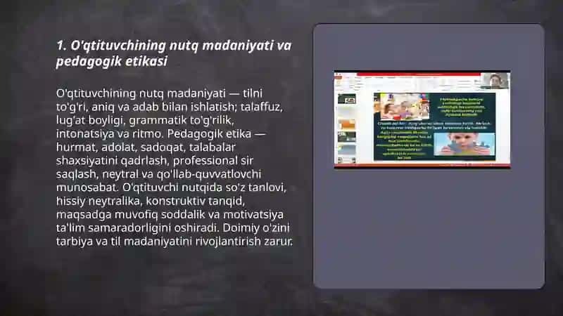 O'qtituvchining nutq madaniyati va pedagogik etikasi 3