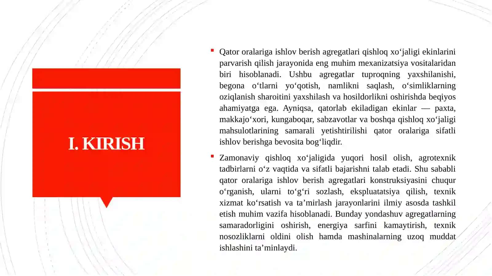 Qator oralariga ishlov berish agregatlari 3