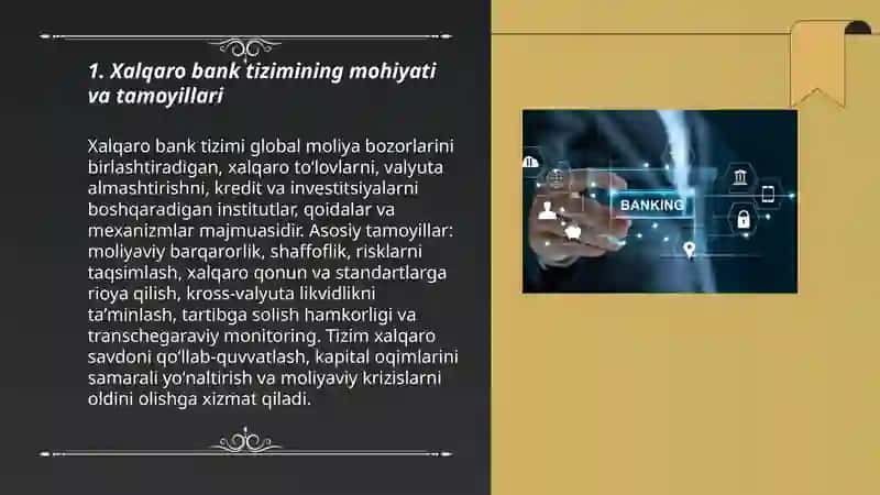 Xalqaro bank tizimi va uning turlari 3