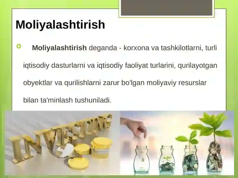 Investitsiyalarni moliyalashtirish 3
