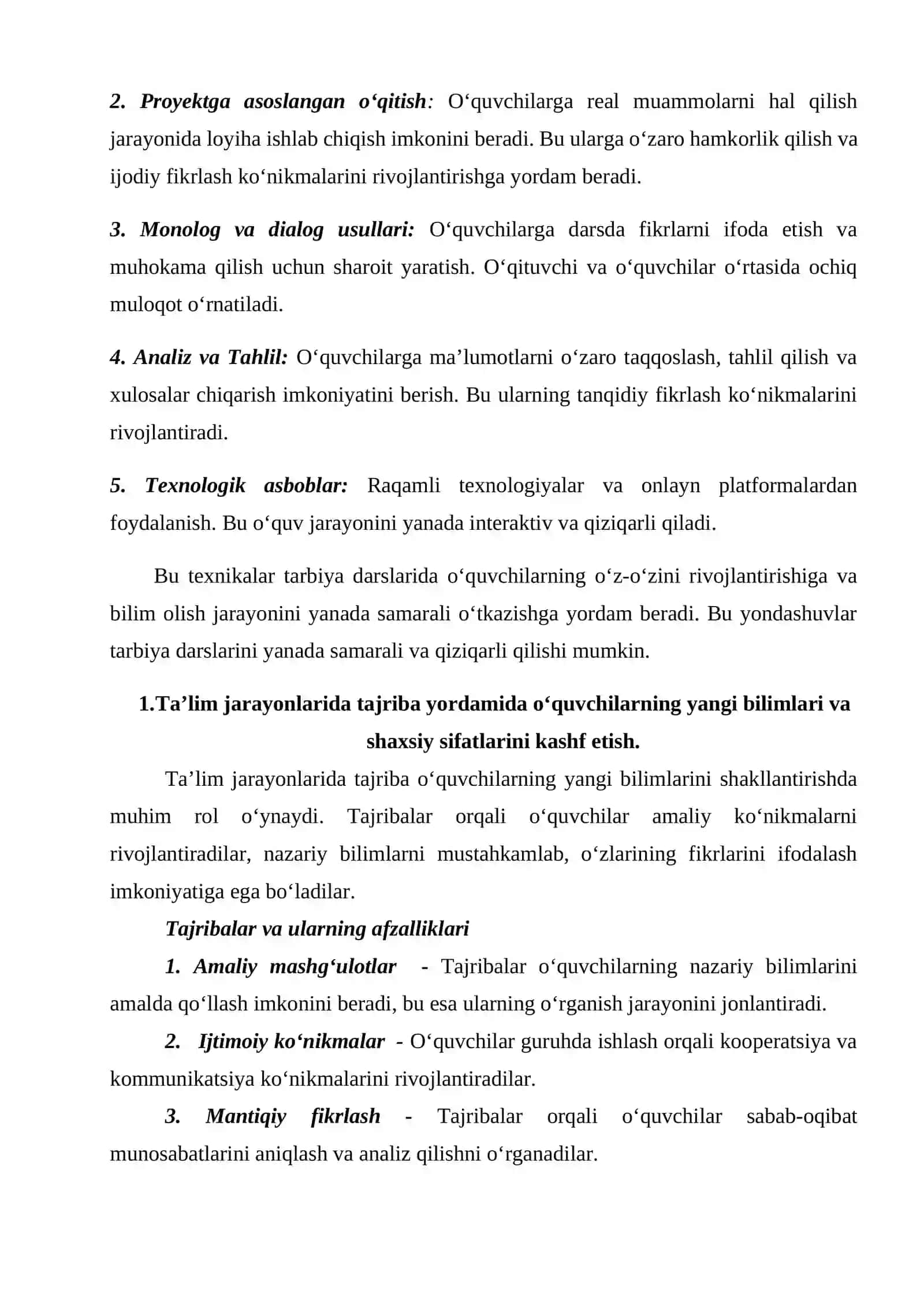Tasviriy san’at va chizmachilik fanida 5E modelini qo‘llash usullari 3