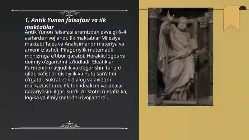 Garb falsafalari - Aristotel 3