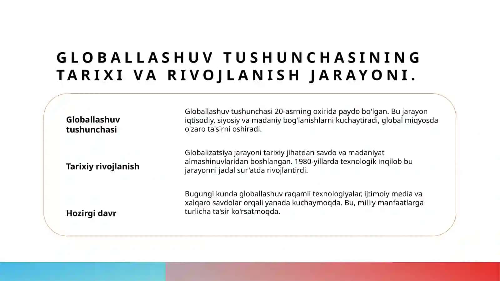 Globallashuvning mamlakatlar milliy manfaatlariga ta'siri 3