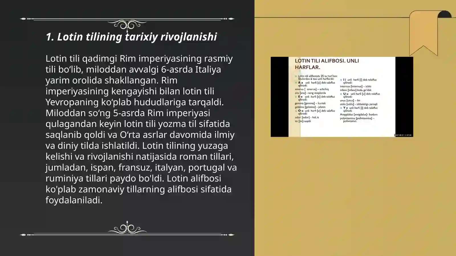 Lotin tilini kelib chiqish 3