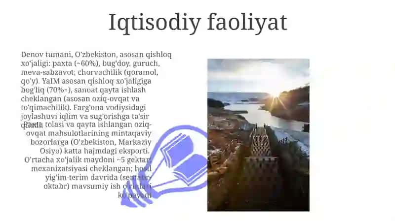 Denov tumanining geografik tavsifi 3