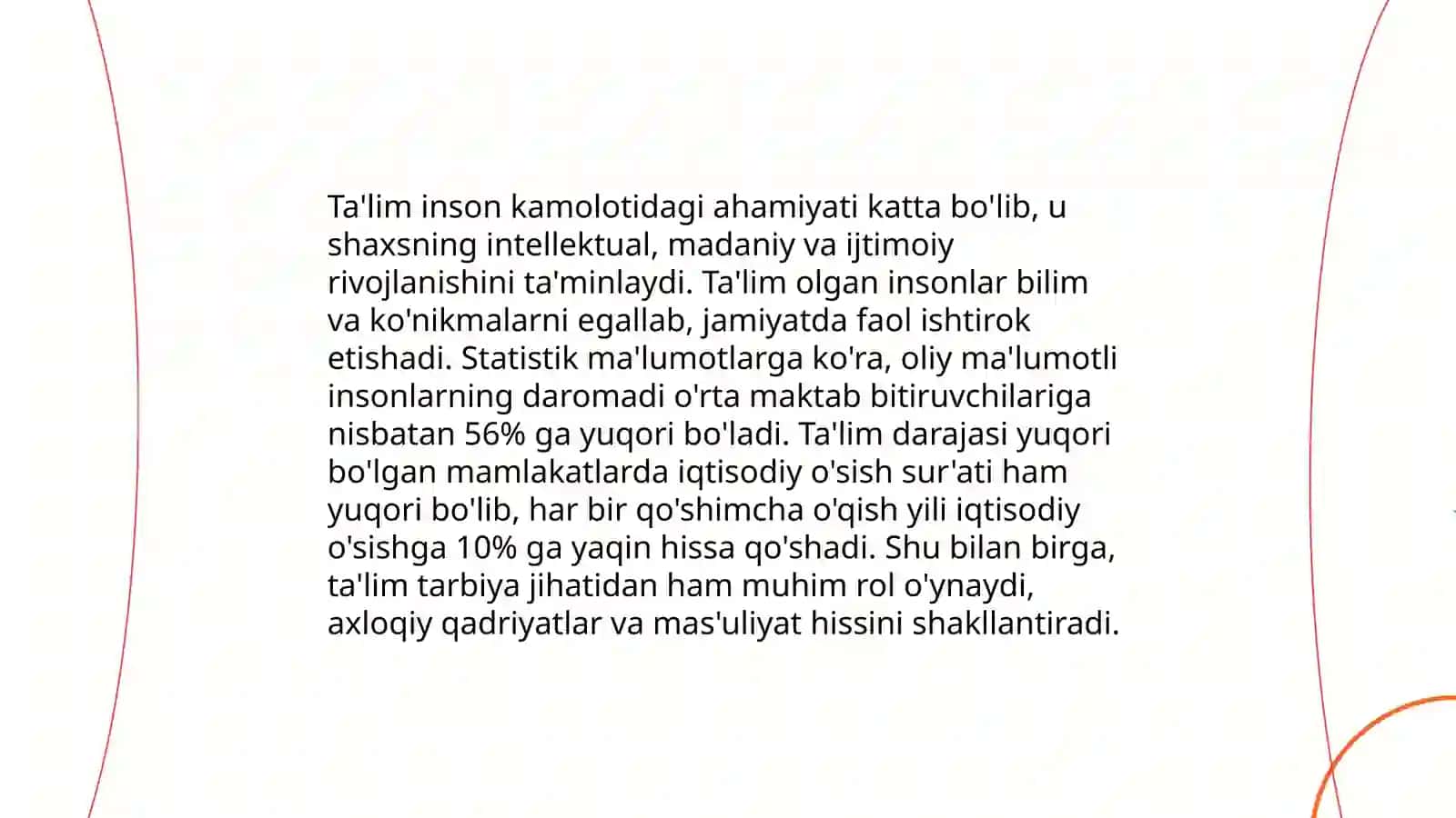 Ta'limning inson hayotidagi òrni 3