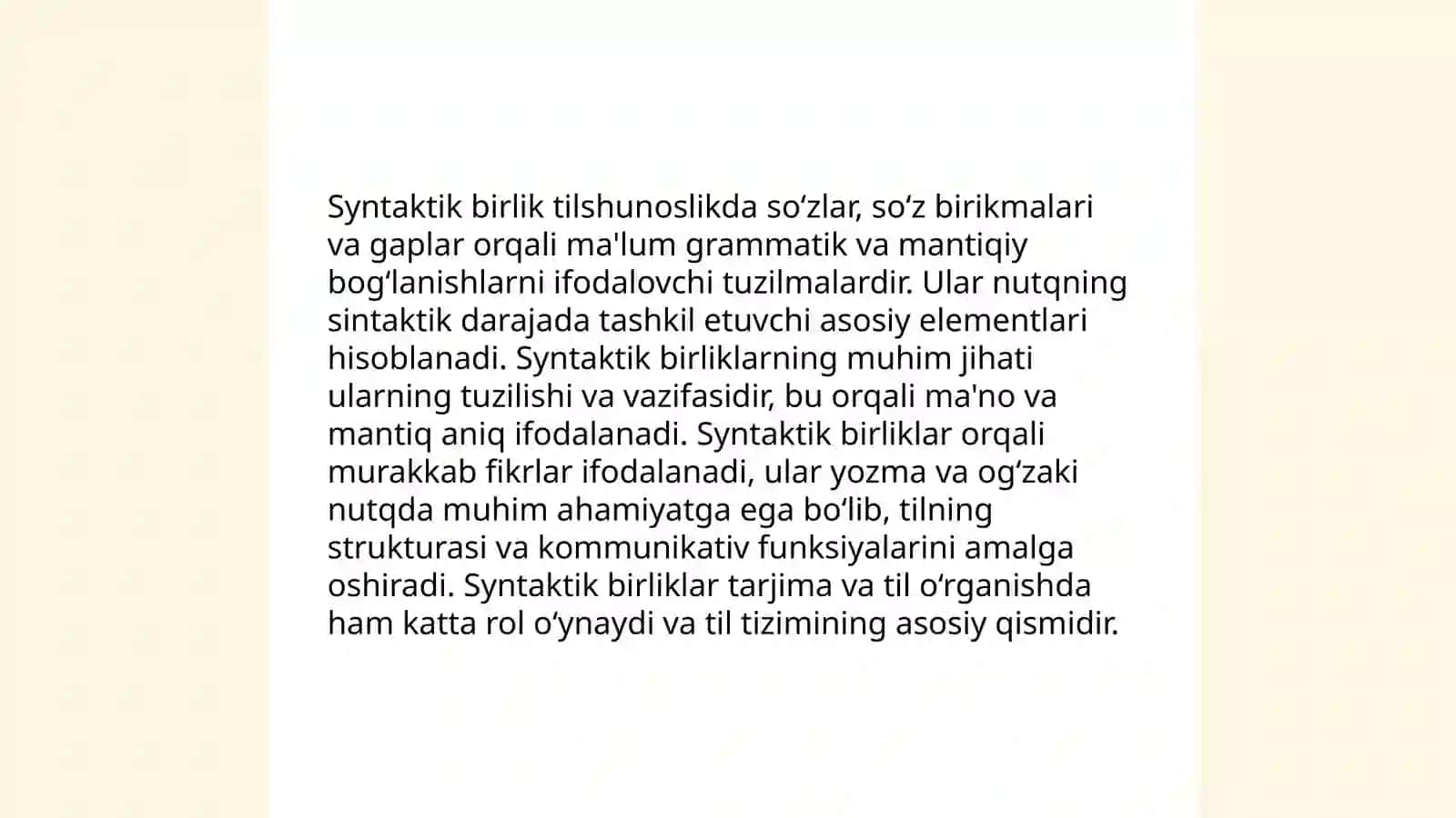 Syntaktik birliklar 3