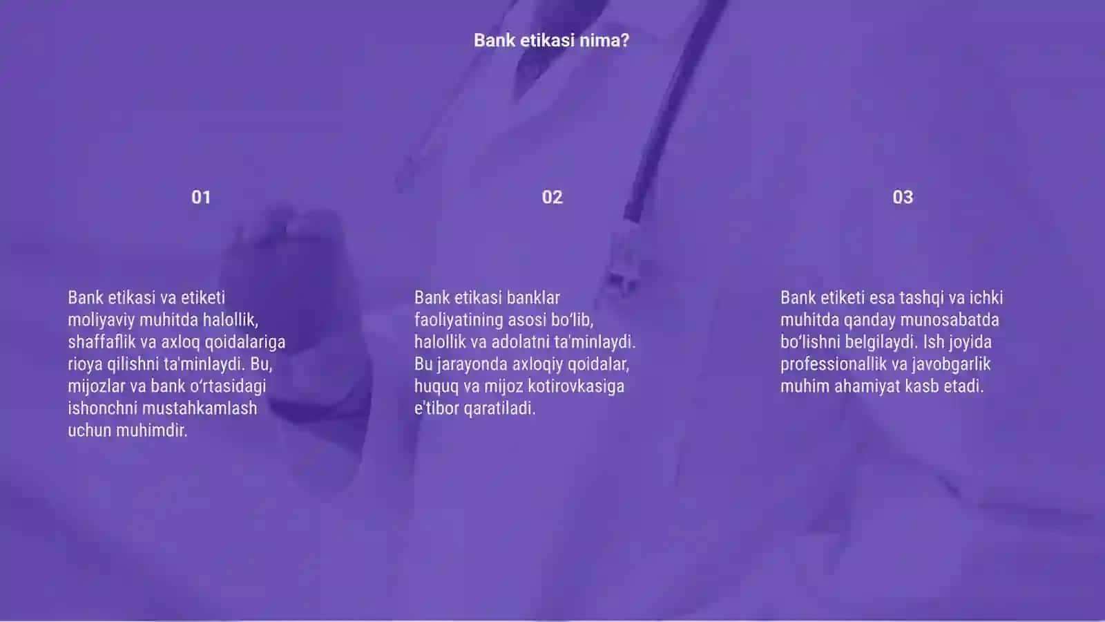 Bank etikasi va etiketi 3
