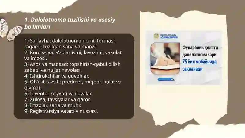 Dalolatnoma tayyorlash 3