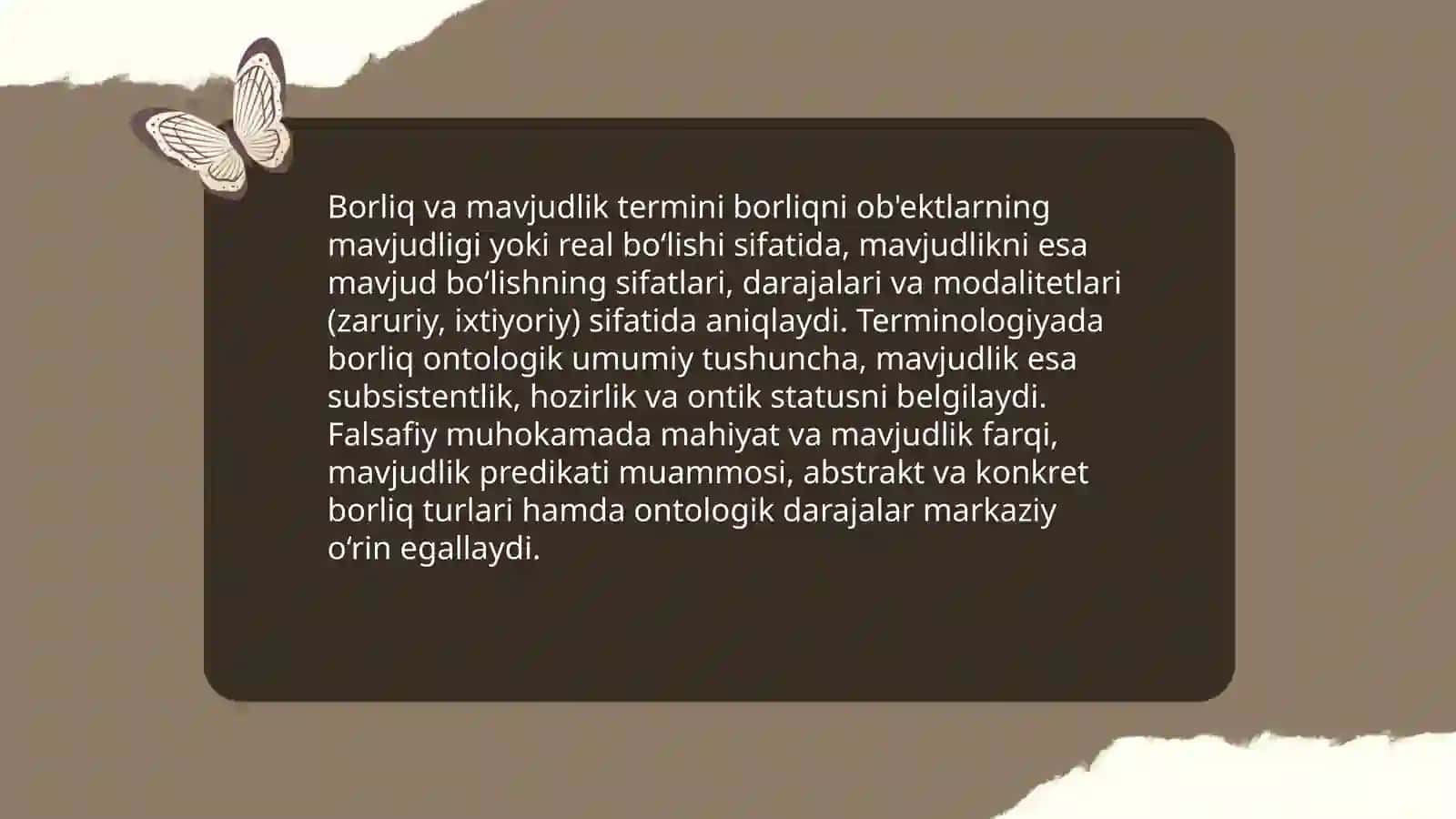 Borliq falsafasi Antalogiya 3