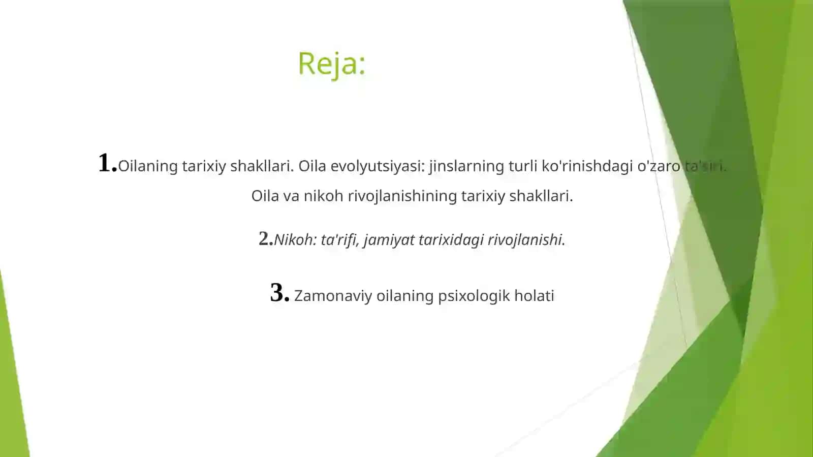 Oilaning turlari 3