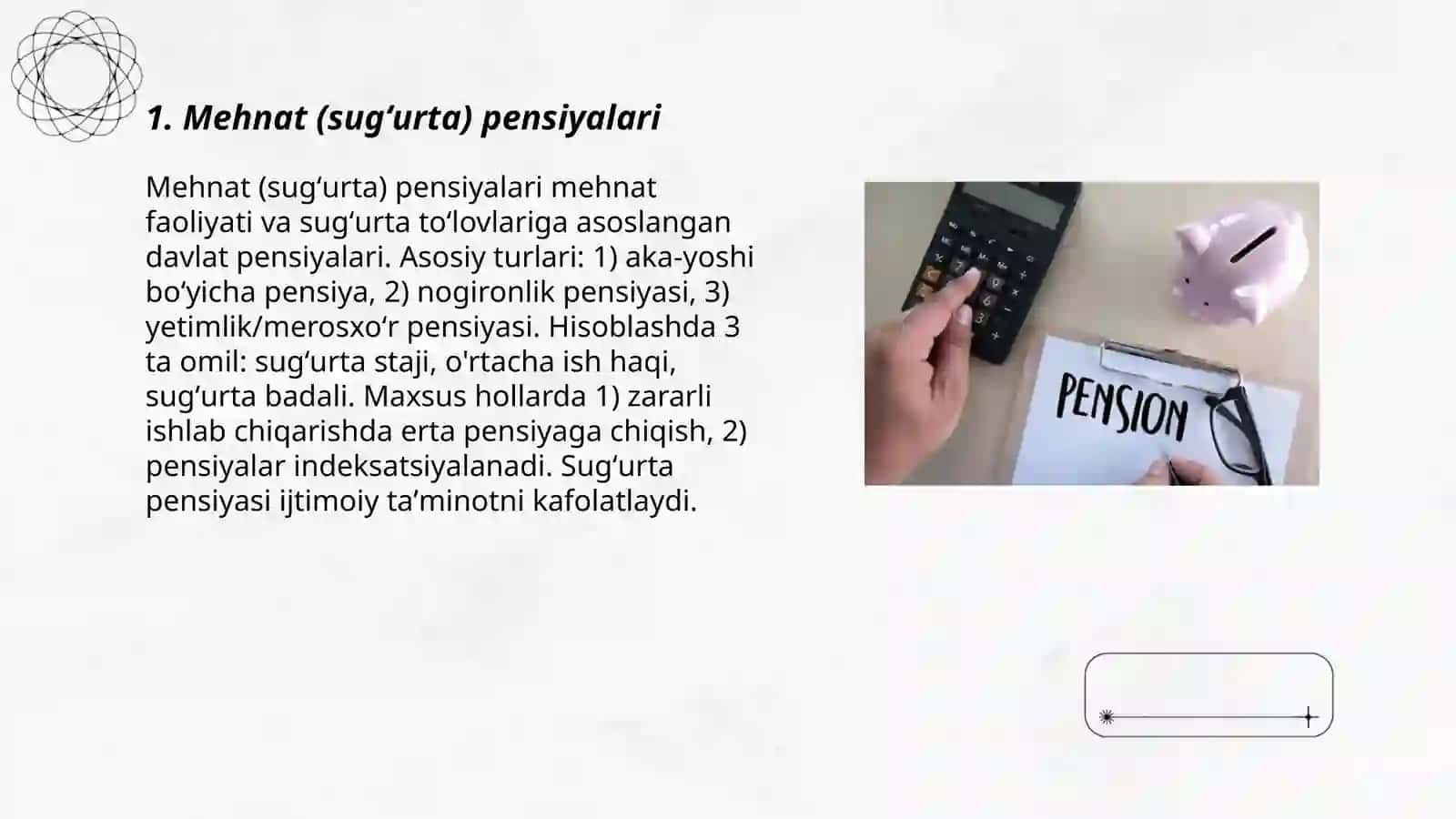 Mehnat (sugʻurta) pensiyalari 3