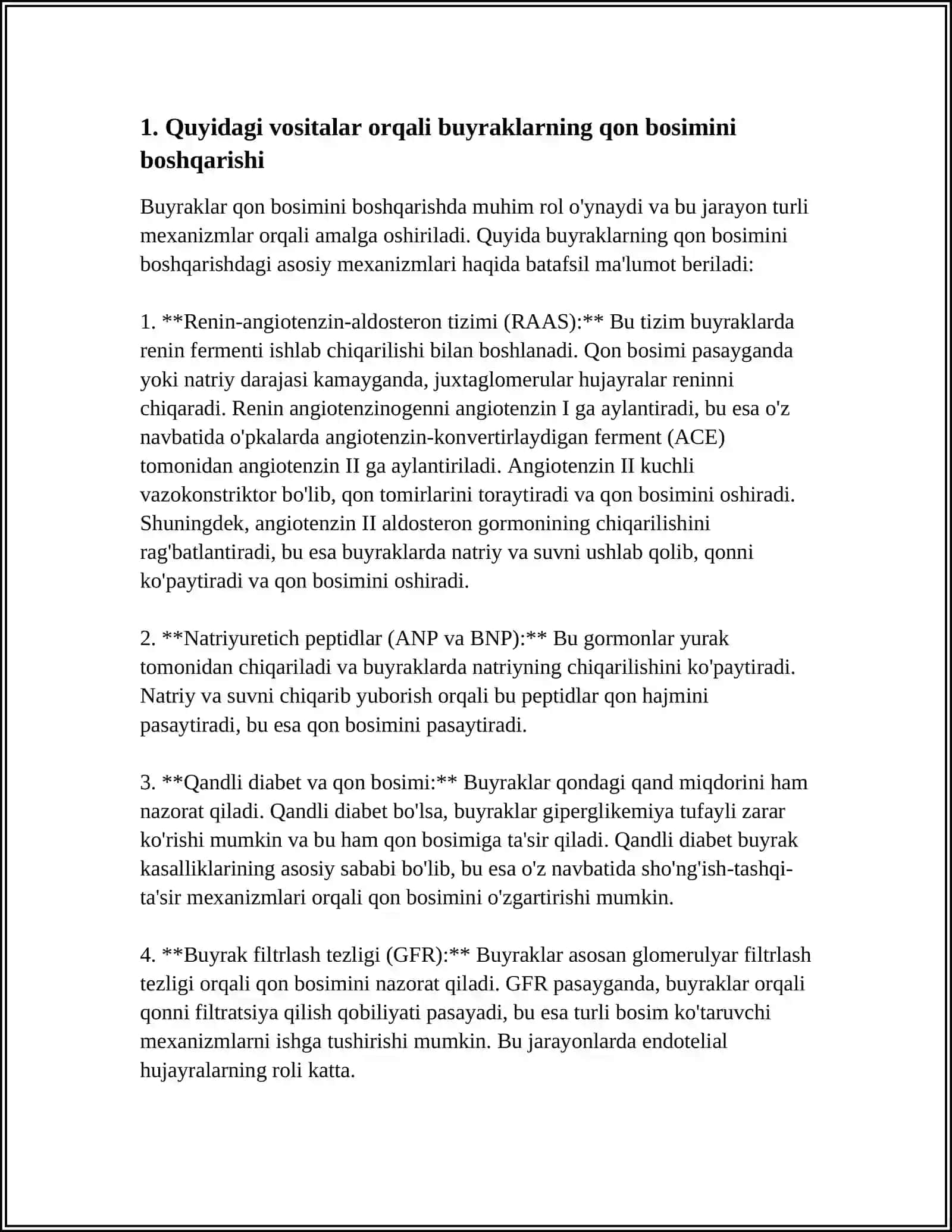 ARTERIAL BOSIMNING BOSHQARILUVIDA BUYRAKLARNING ROLI 3