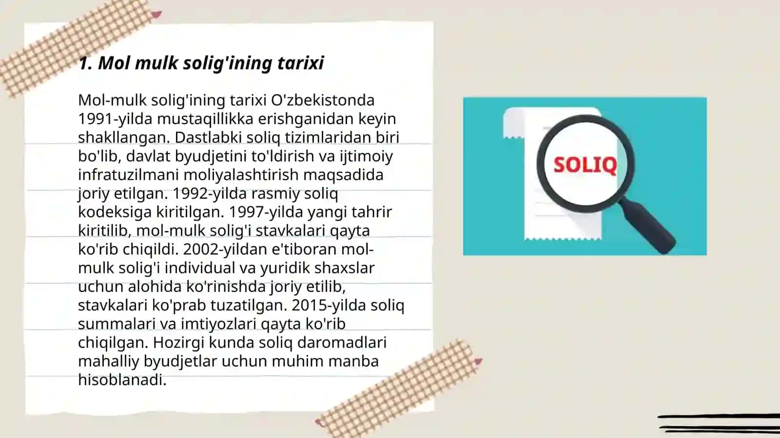 Mol mulk soligʻi tushunchasi va mohiyati 3
