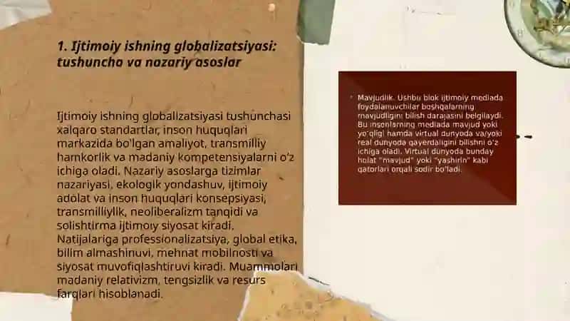 Ijtimoiy ishning globalizatsiyasi 3