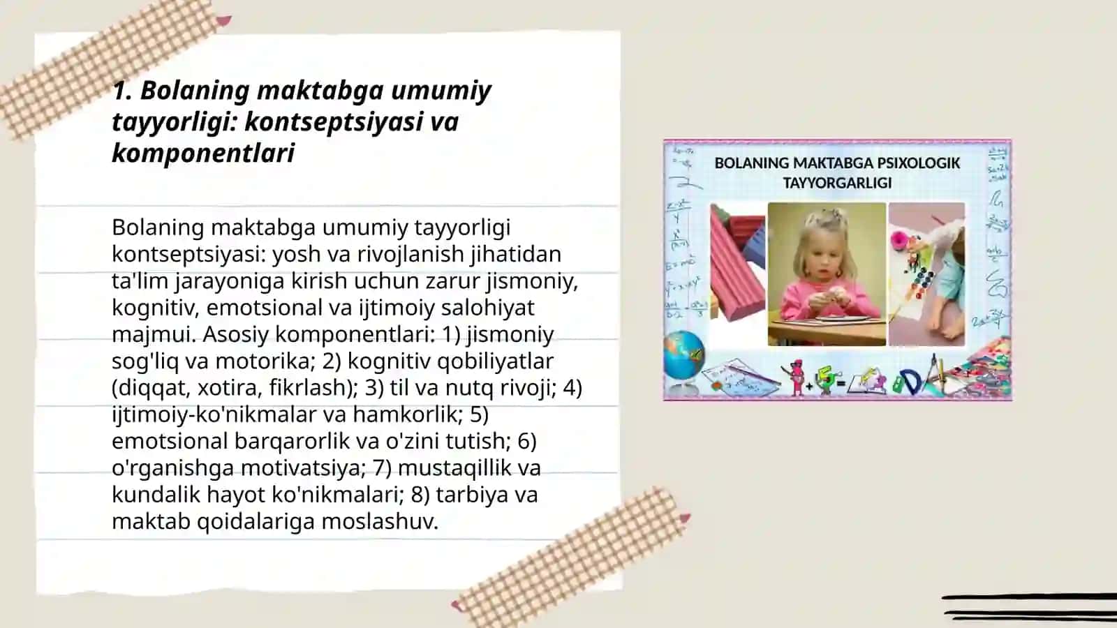 Bolaning maktab talimiga tayorgarli 3