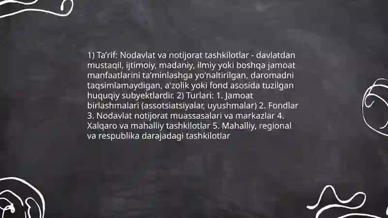 Nodavlat va notijorat tashkilotlar 3