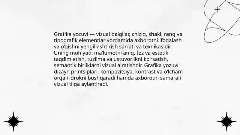 Grafika yozuv va grafik vositalar 3