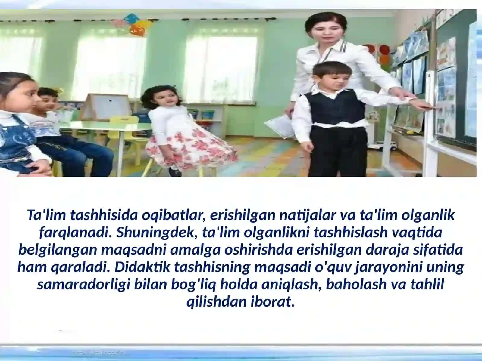 O'quvchilar bilimini tashhis etishning mohiyati 3