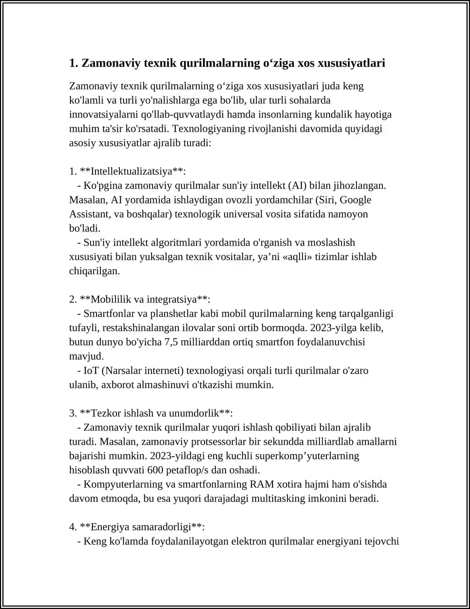 ZAMONAVIY TEXNIK QURILMALAR TAHLILI 3