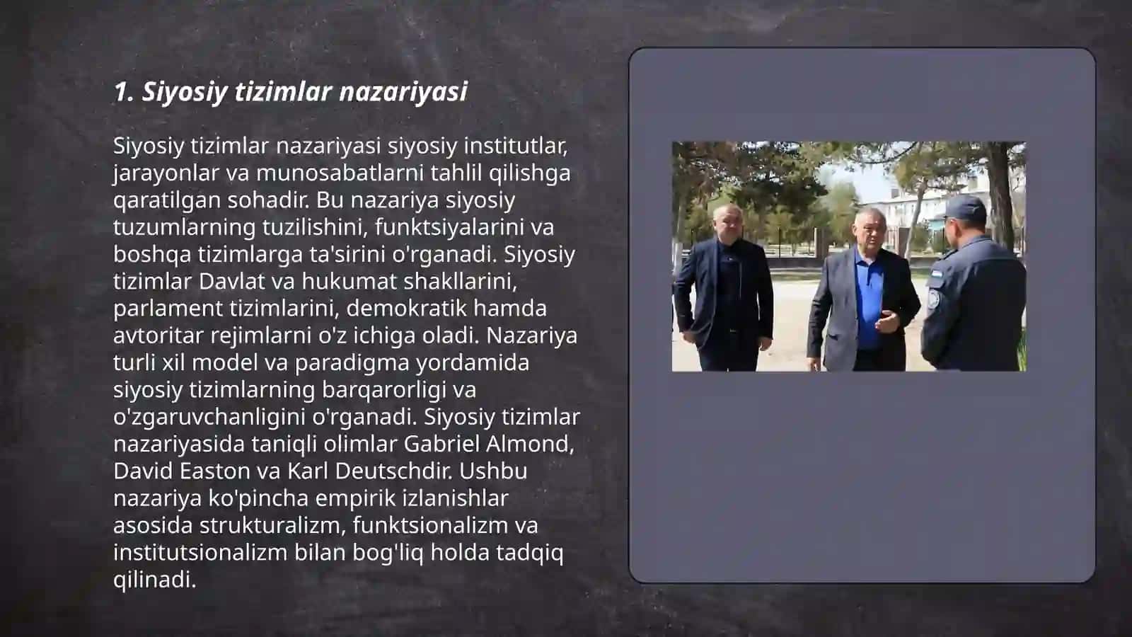 Siyosiy tizimlar nazariyasi 3