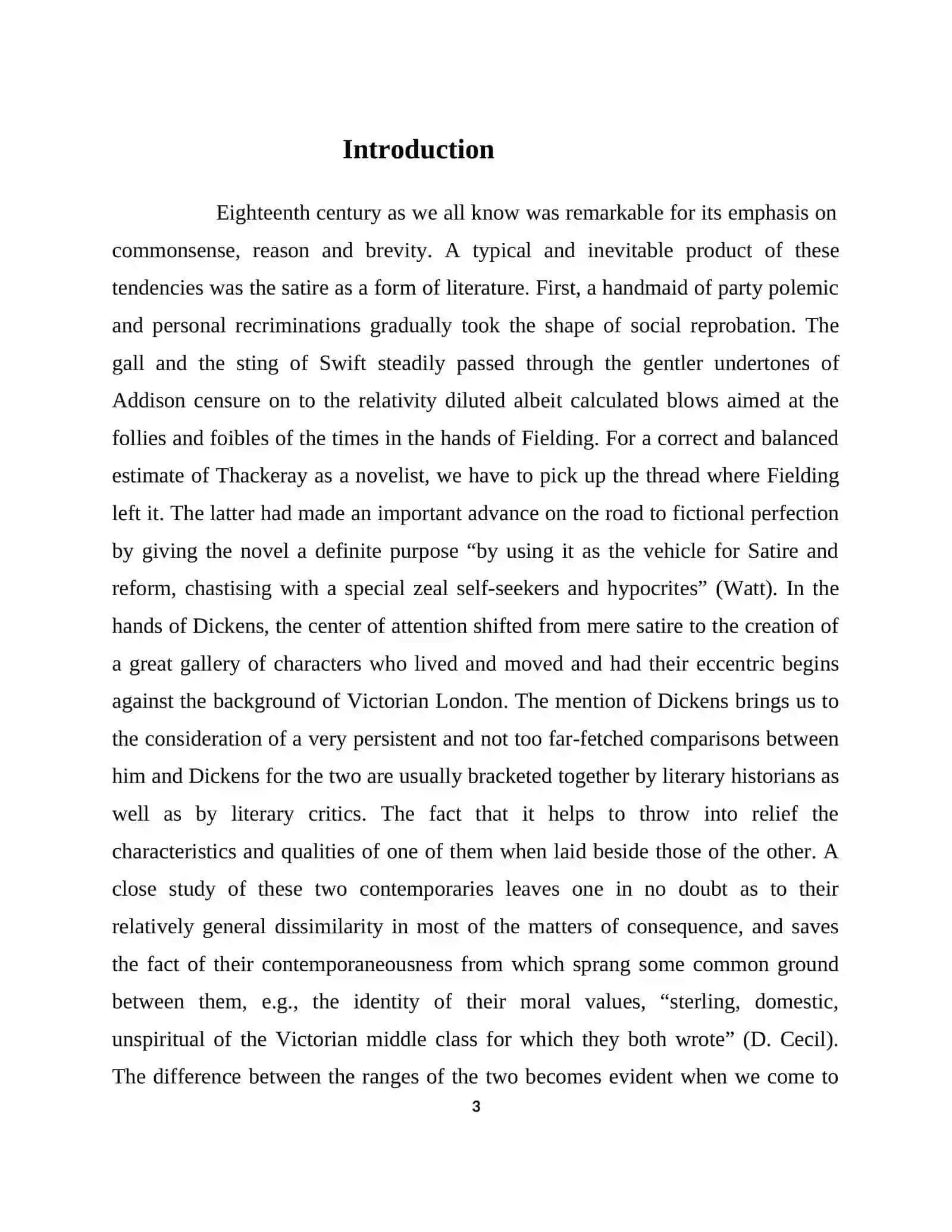 Course Work on Socio-Psychological Analysis in Novels of William Thackeray 3