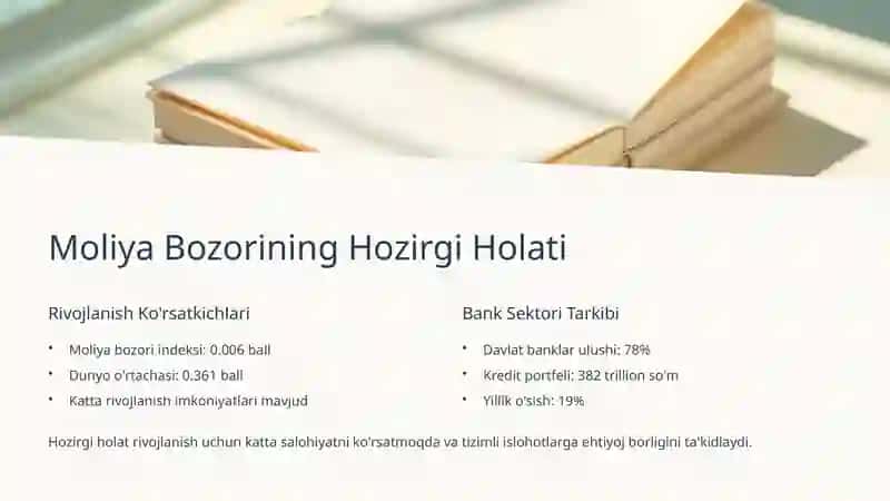 O'zbekiston Moliya Bozorining Rivojlanish Istiqbollari 3