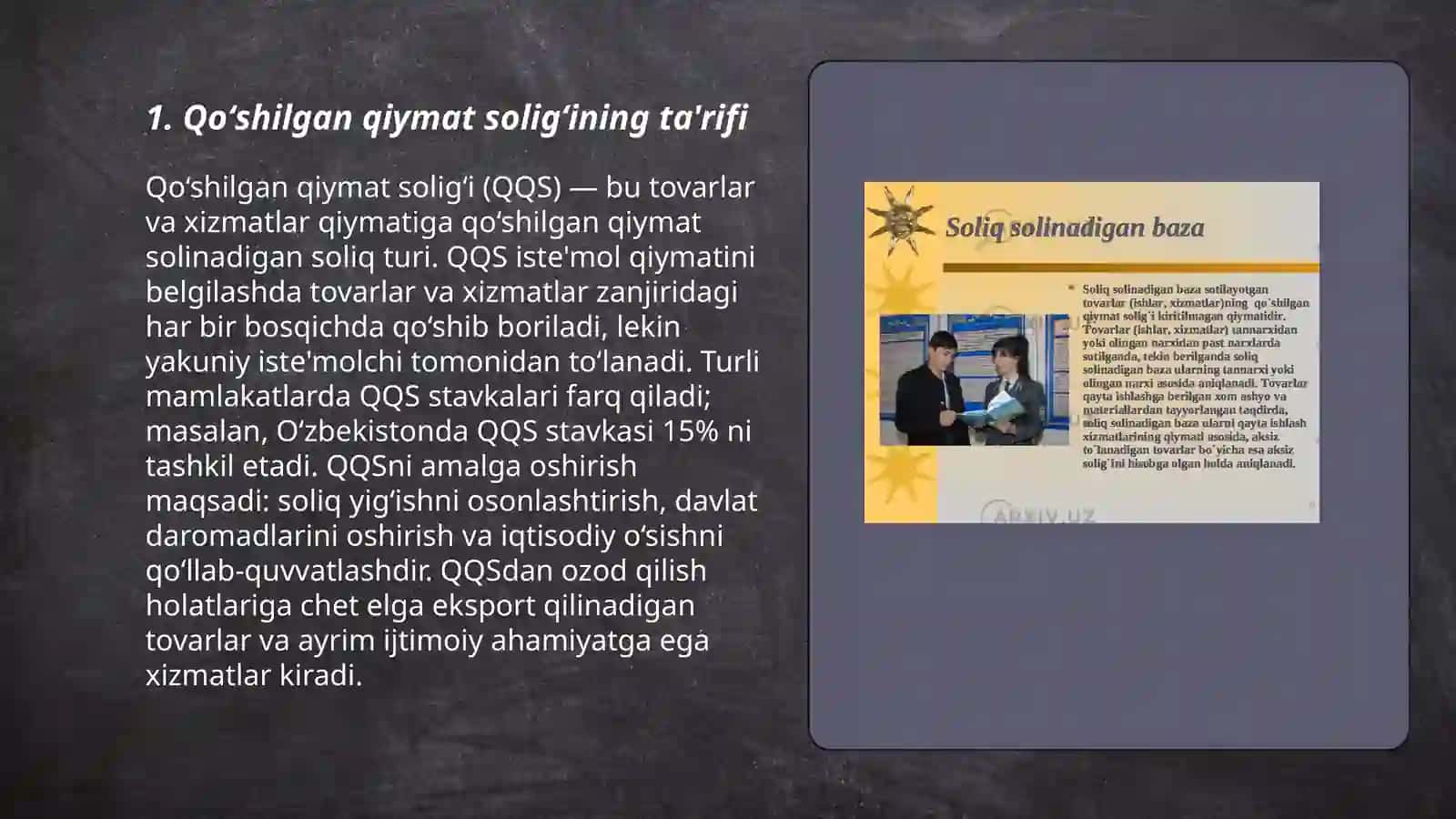Qoʻshilgan qiymat soligʻi 3